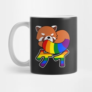 Cute Red Panda Gay Pride Mug